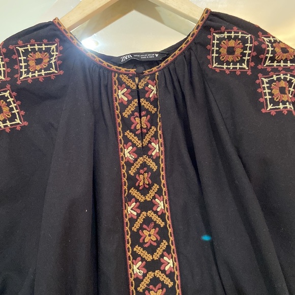 NWOT Zara Short Embroidered Dress - Picture 3 of 9
